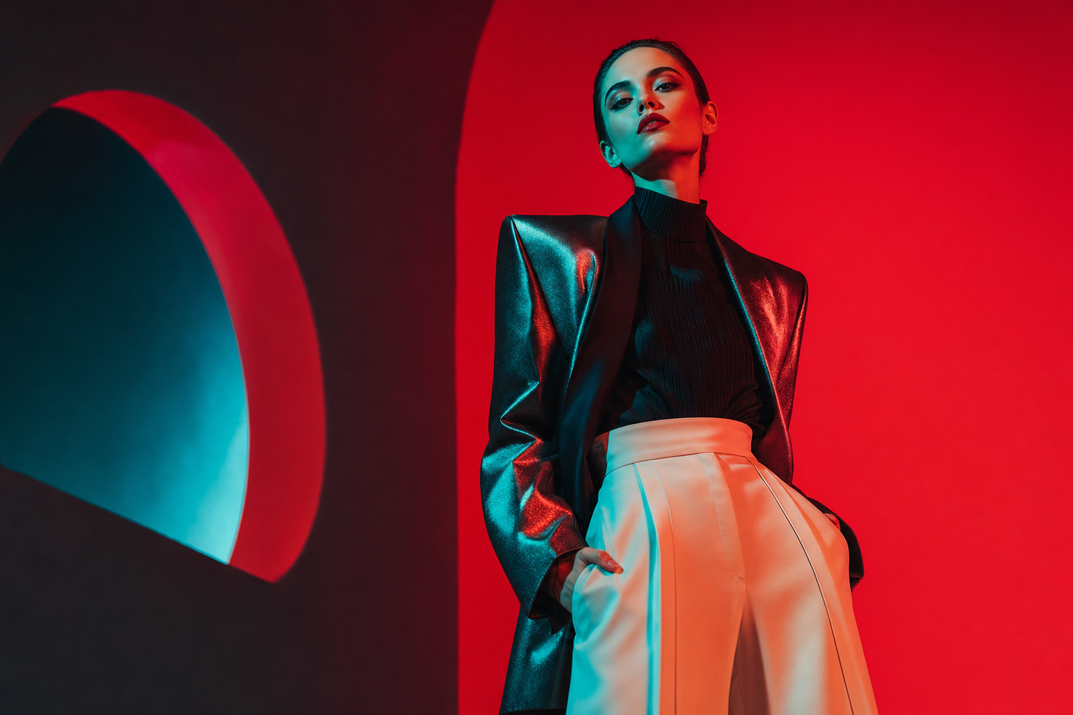 Immagine campagna pubblicitaria con luci creative